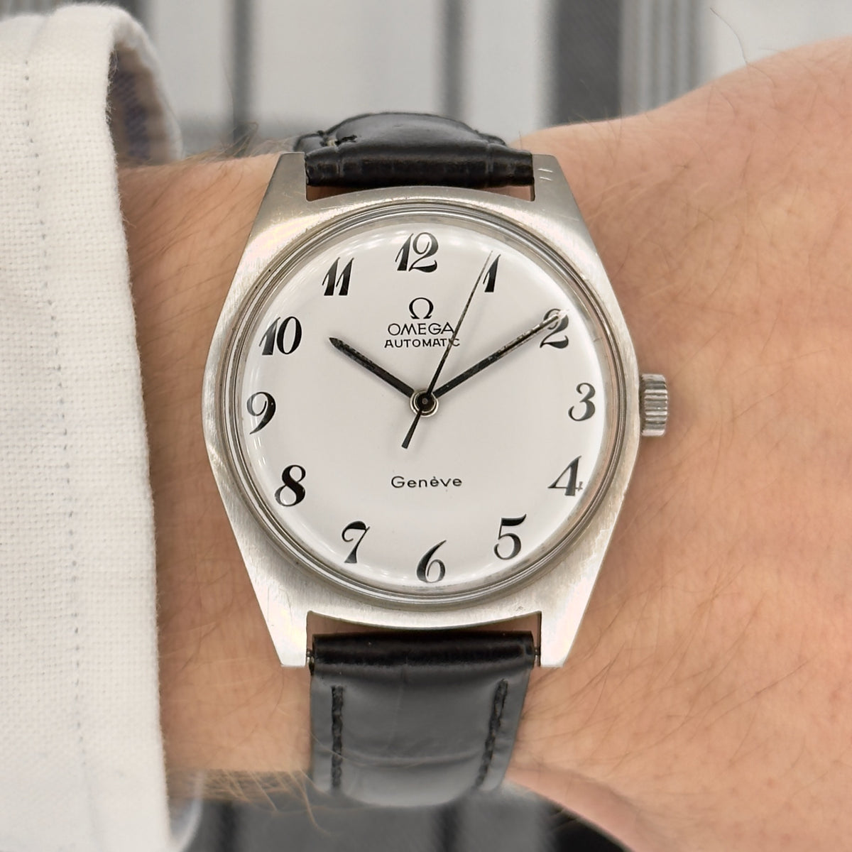 1960s Omega De Geneve Automatic - White Breguet Numeral Dial