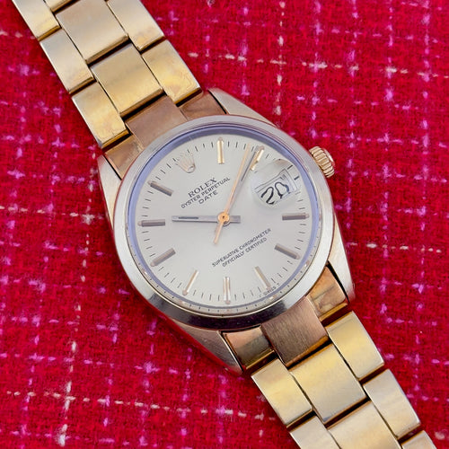 1979 Rolex Oyster Perpetual Date - Ref 1550 - 34mm - Automatic - Gold Plated