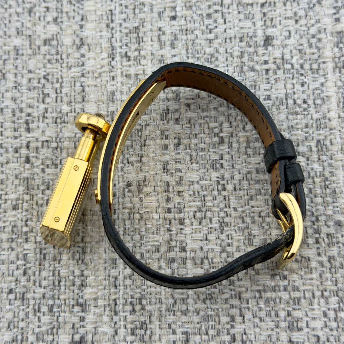 Hermes Kelly Watch - Black Dial - With Hermes Box - Working - Authentic Watch