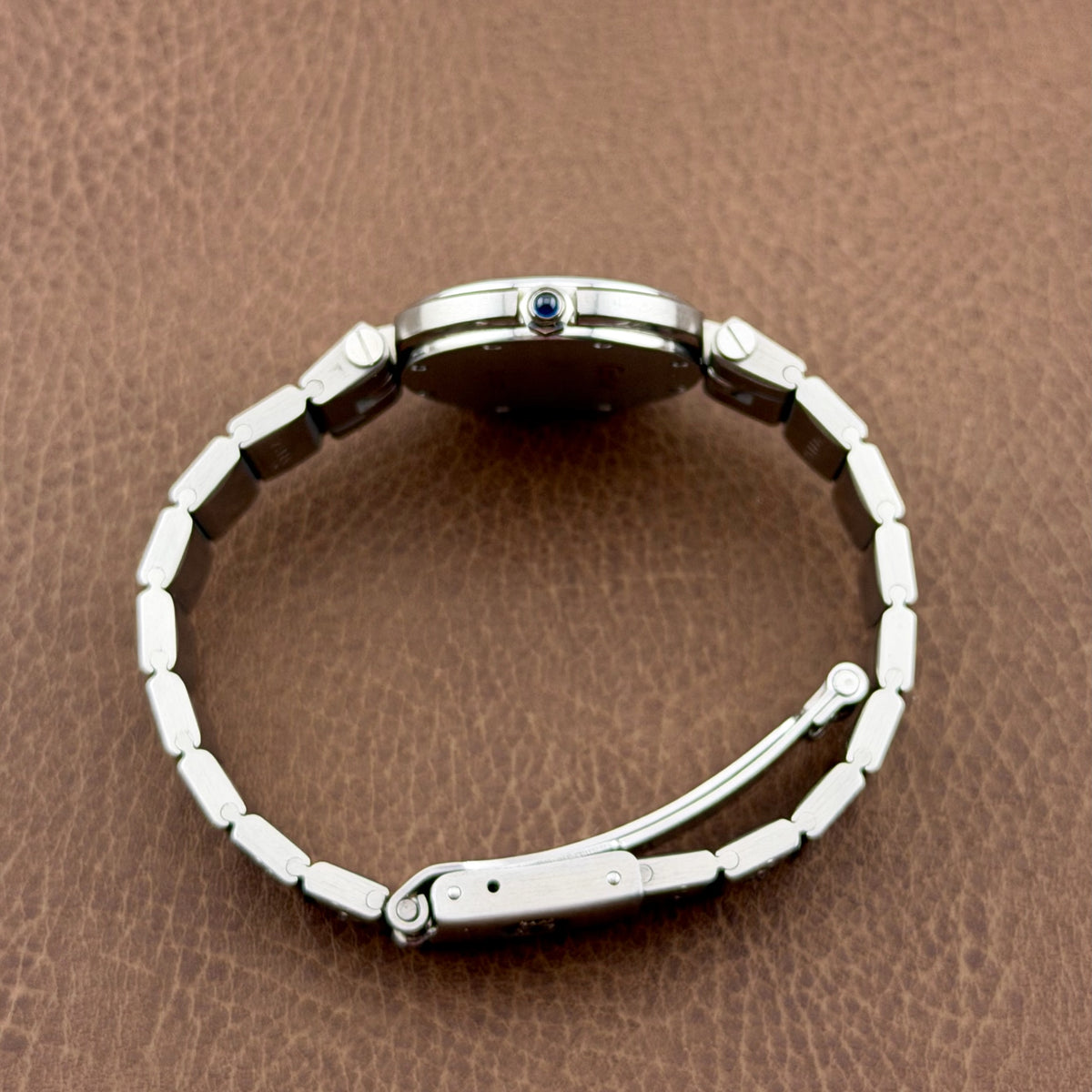 Cartier Santos Round - 27mm - With Papers - Original Bracelet - Ladies Watch