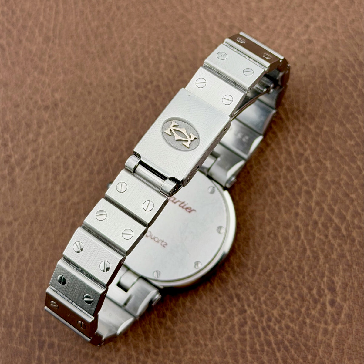 Cartier Santos Round - 27mm - With Papers - Original Bracelet - Ladies Watch