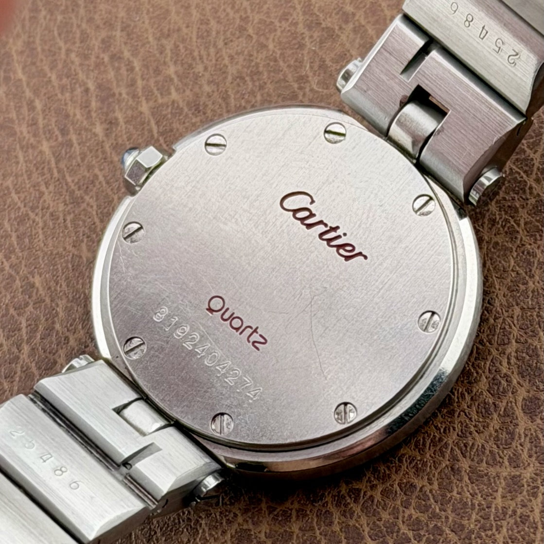 Cartier Santos Round - 27mm - With Papers - Original Bracelet - Ladies Watch
