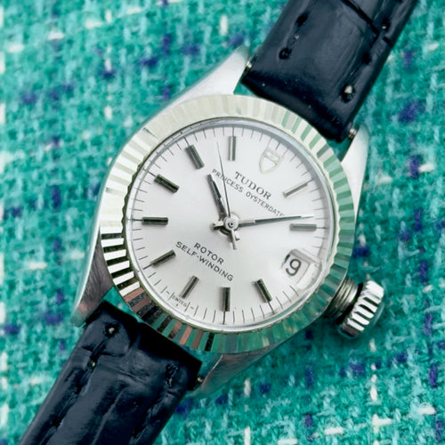 Vintage Tudor Rolex Princess Oysterdate - Silver Dial - Automatic - Ladies Watch