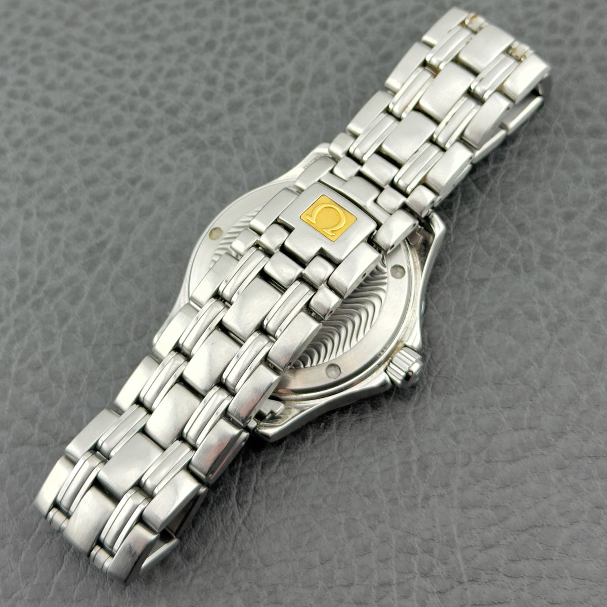 Omega Seamaster Omegamatic Swiss Autoquartz Black Dial 2514.50 37mm Mens Watch