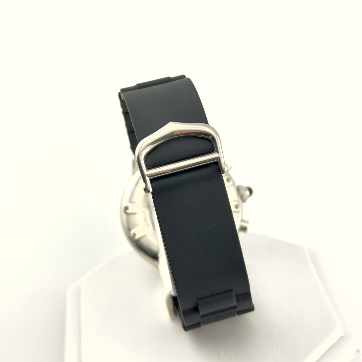 Cartier Chronoscaph 38mm Mens Watch - Ref 2424 - Rubber / Steel Bracelet