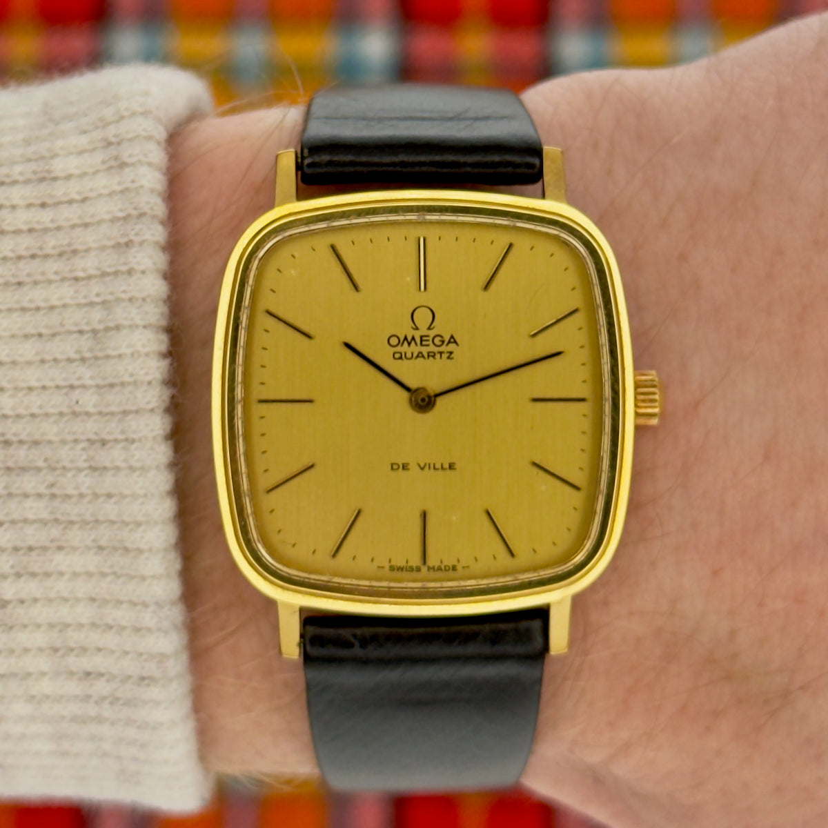 Vintage 1970’s Omega De Ville - Gold Dial - Quartz - 34mm - Men’s Watch