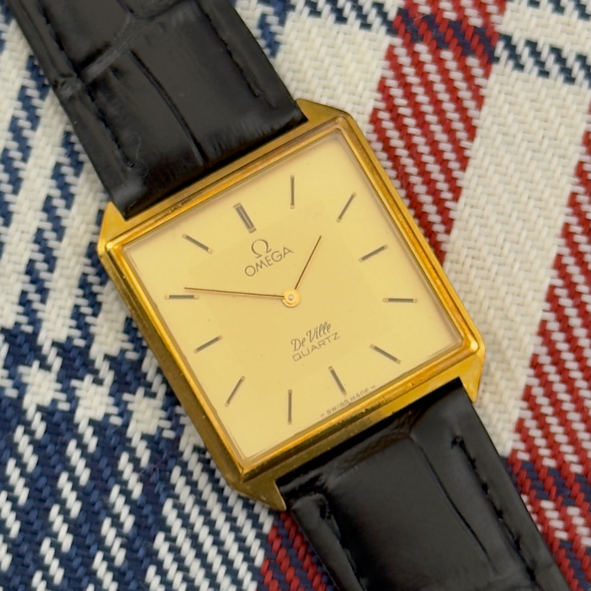 Vintage 1980’s Omega De Ville - Square Tank- Quartz - Men’s Watch