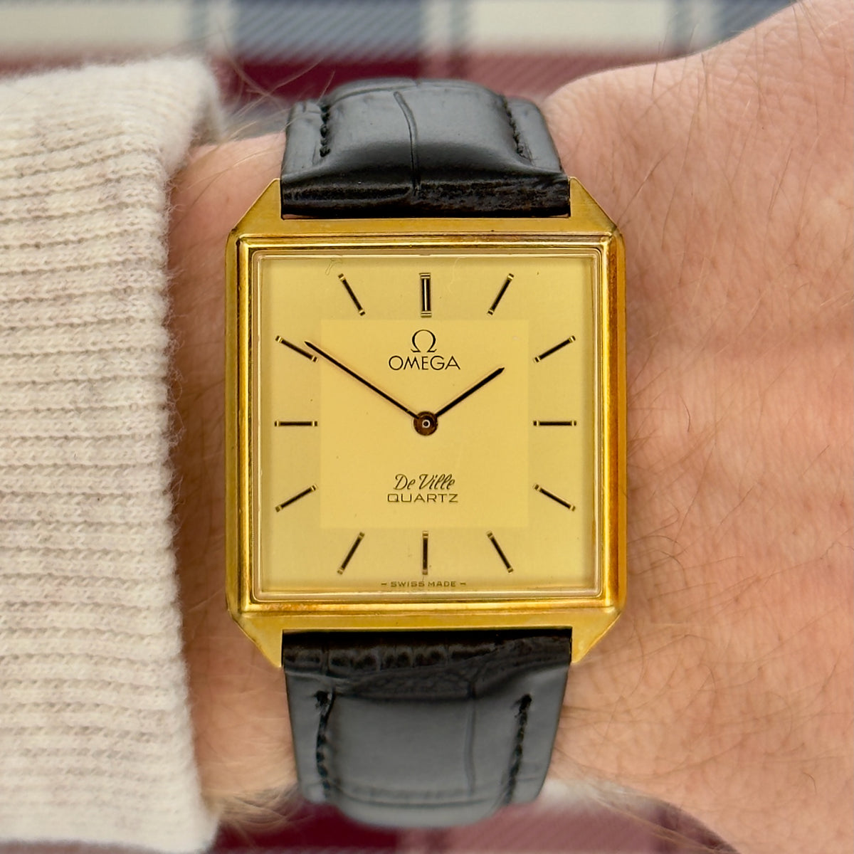 Vintage 1980’s Omega De Ville - Square Tank- Quartz - Men’s Watch