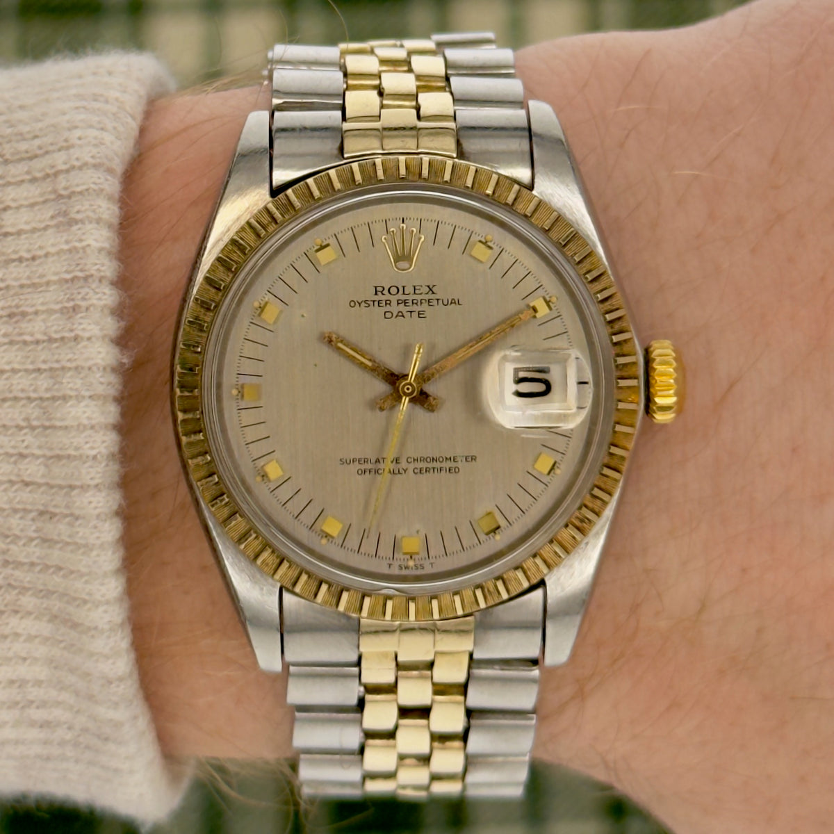 Vintage 1968 Rolex Oyster Perpetual Date - Ref. 1505 - Two Tone - 34mm - Men’s