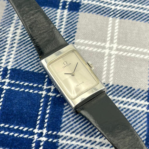 1970's Omega De Ville Tank - Checkered Dial