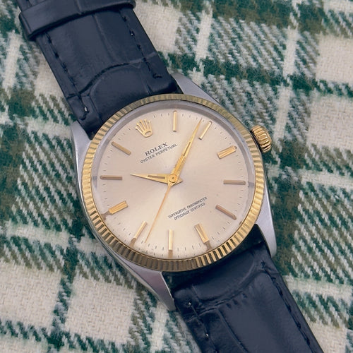 Vintage 1965 Rolex Oyster Perpetual - Ref. 1005 - 34mm - Two Tone - Men’s Watch