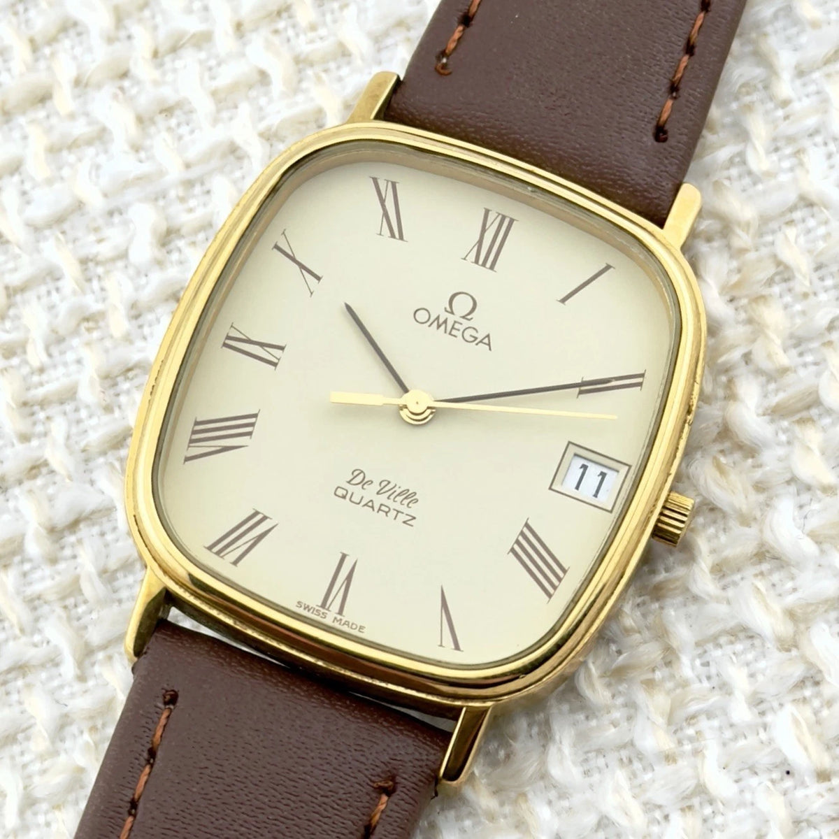 Vintage 1980s Omega DeVille - Roman Numeral - Ref 192.0058