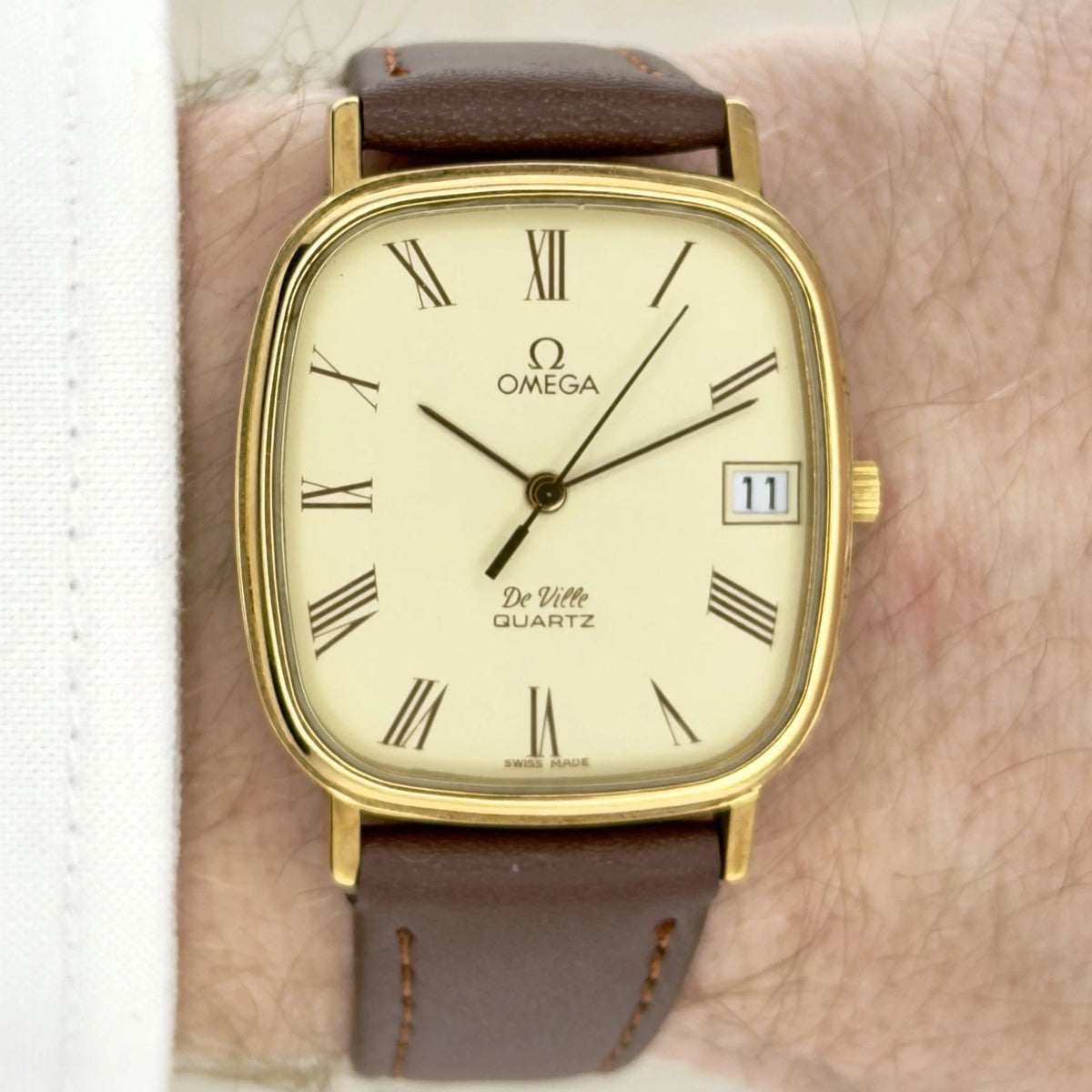 Vintage 1980s Omega DeVille - Roman Numeral - Ref 192.0058