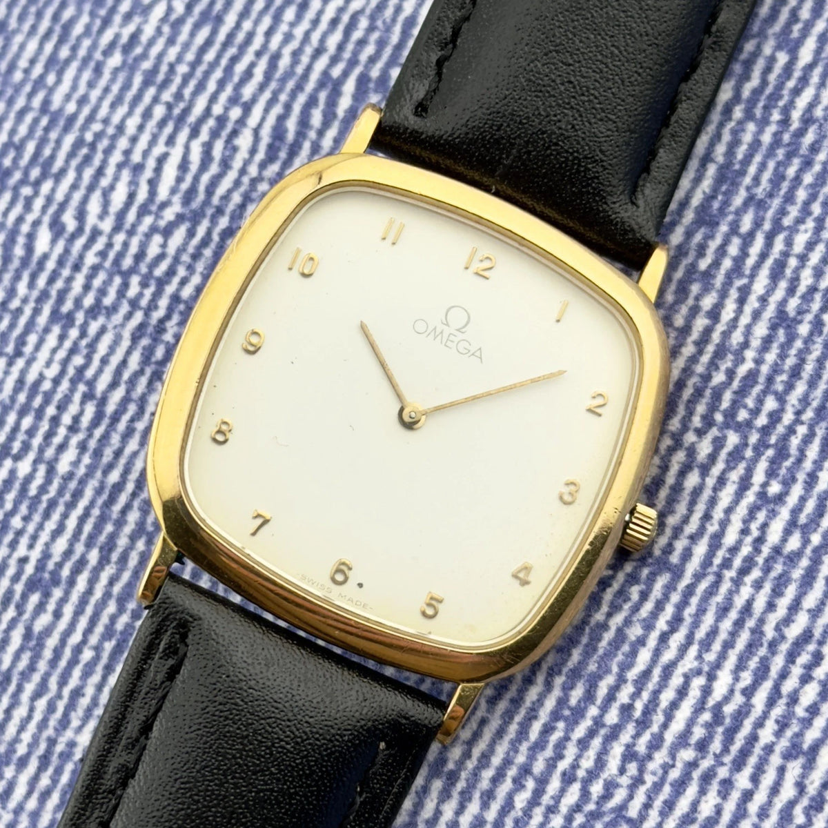 Vintage 1980s Omega De Ville - White Dial - Ref 195.0077.2