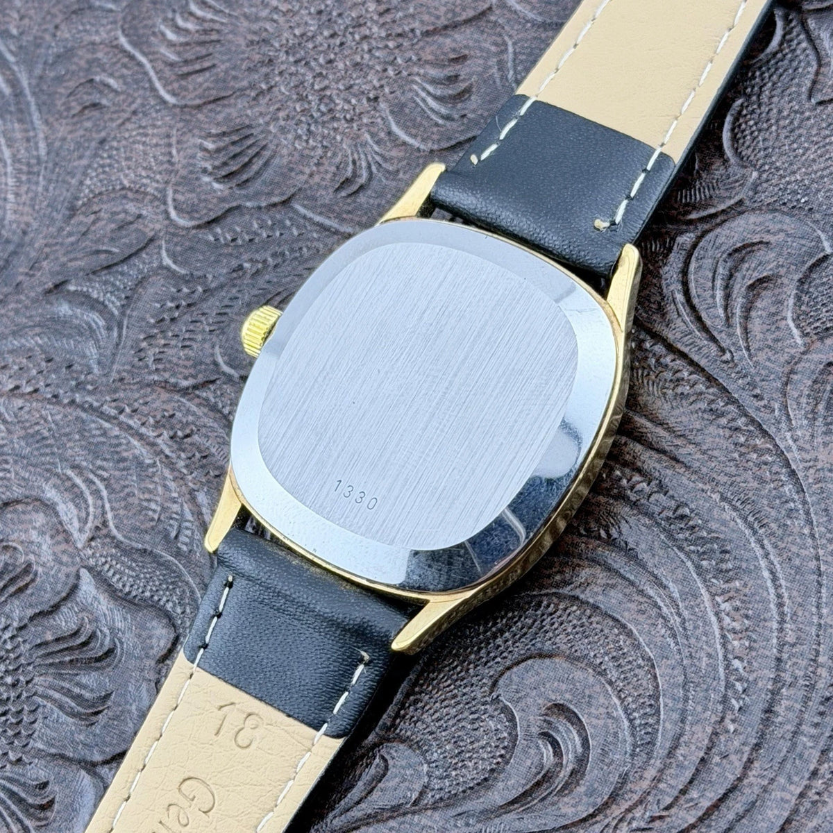 Vintage 1980s Omega De Ville Quartz - Gold Dial - Ref 191.0073