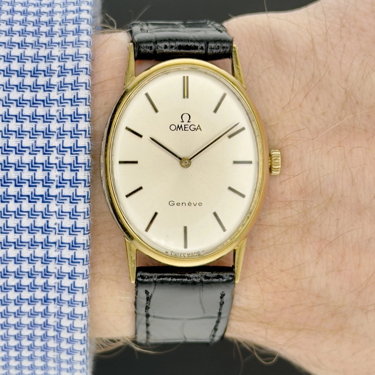 Vintage 1970s Omega Geneve - Silver Dial - Manual - Ref 511.416