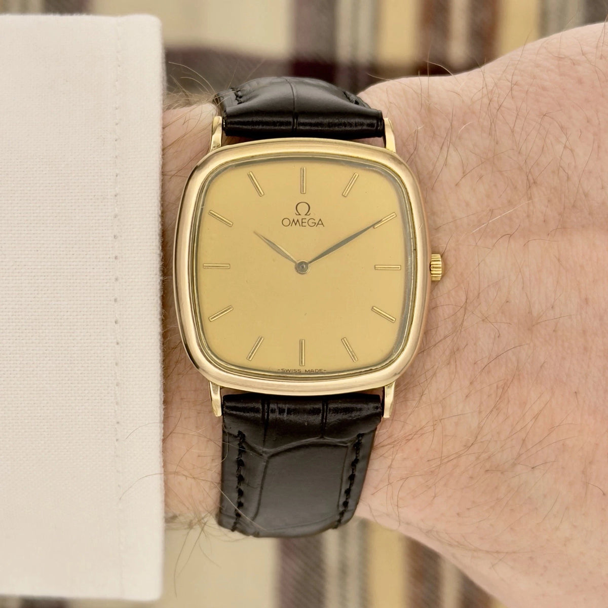 Vintage 1980’s Omega De Ville Quartz - Square Tank - Ref 195.0072