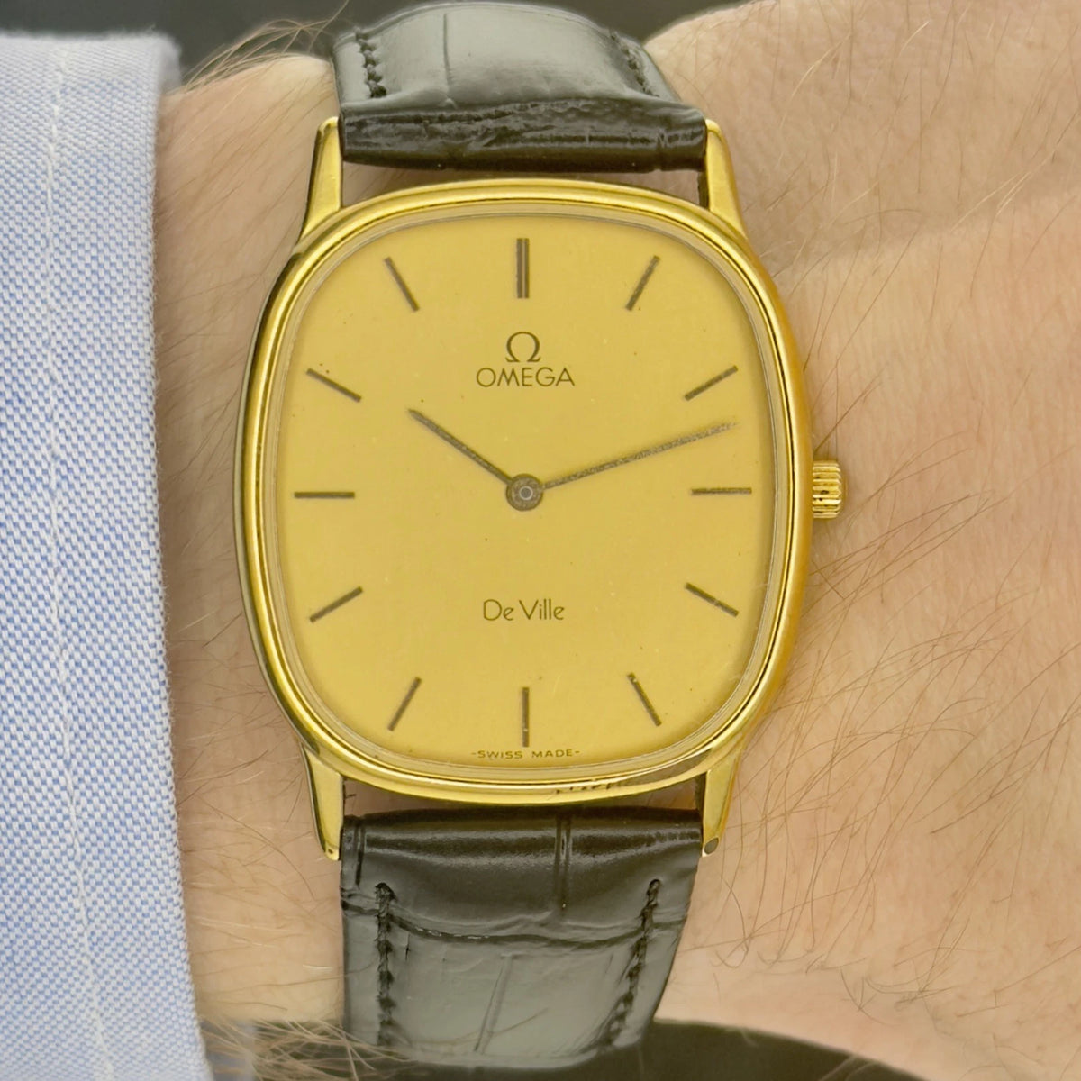 Vintage 1980’s Omega De Ville - Gold Dial - Quartz - Ref 191.0220