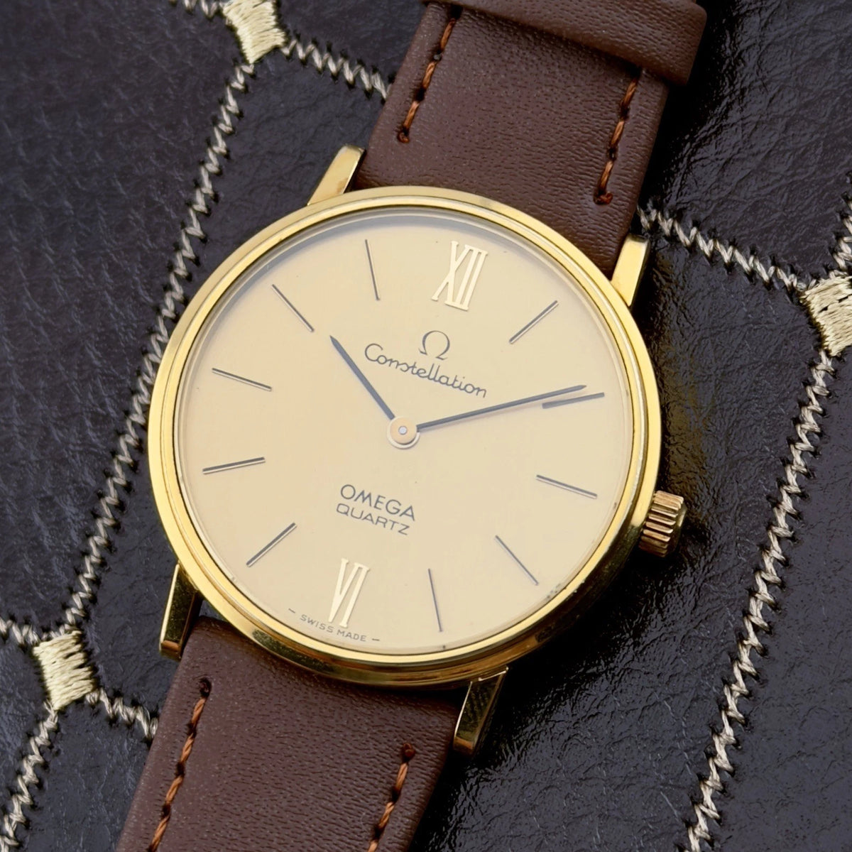 Vintage 1978 Omega Constellation - Gold Dial Quartz - Ref. 191.032