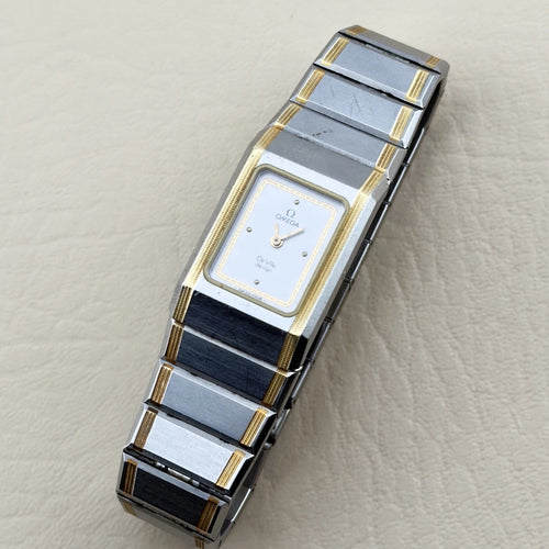 Vintage 1980s Omega De Ville Design - Two Tone Bracelet - Ref 595.0034