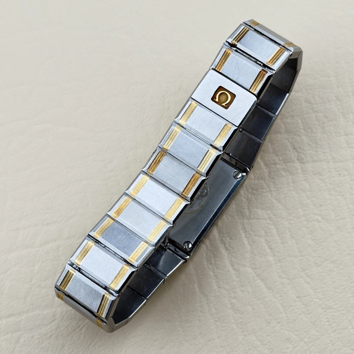 Vintage 1980s Omega De Ville Design - Two Tone Bracelet - Ref 595.0034