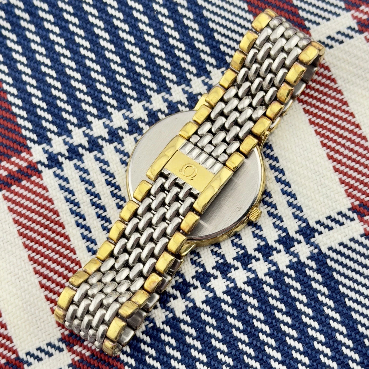 Vintage 1980s Omega De Ville Quartz- Two Tone - Ref 395.0875