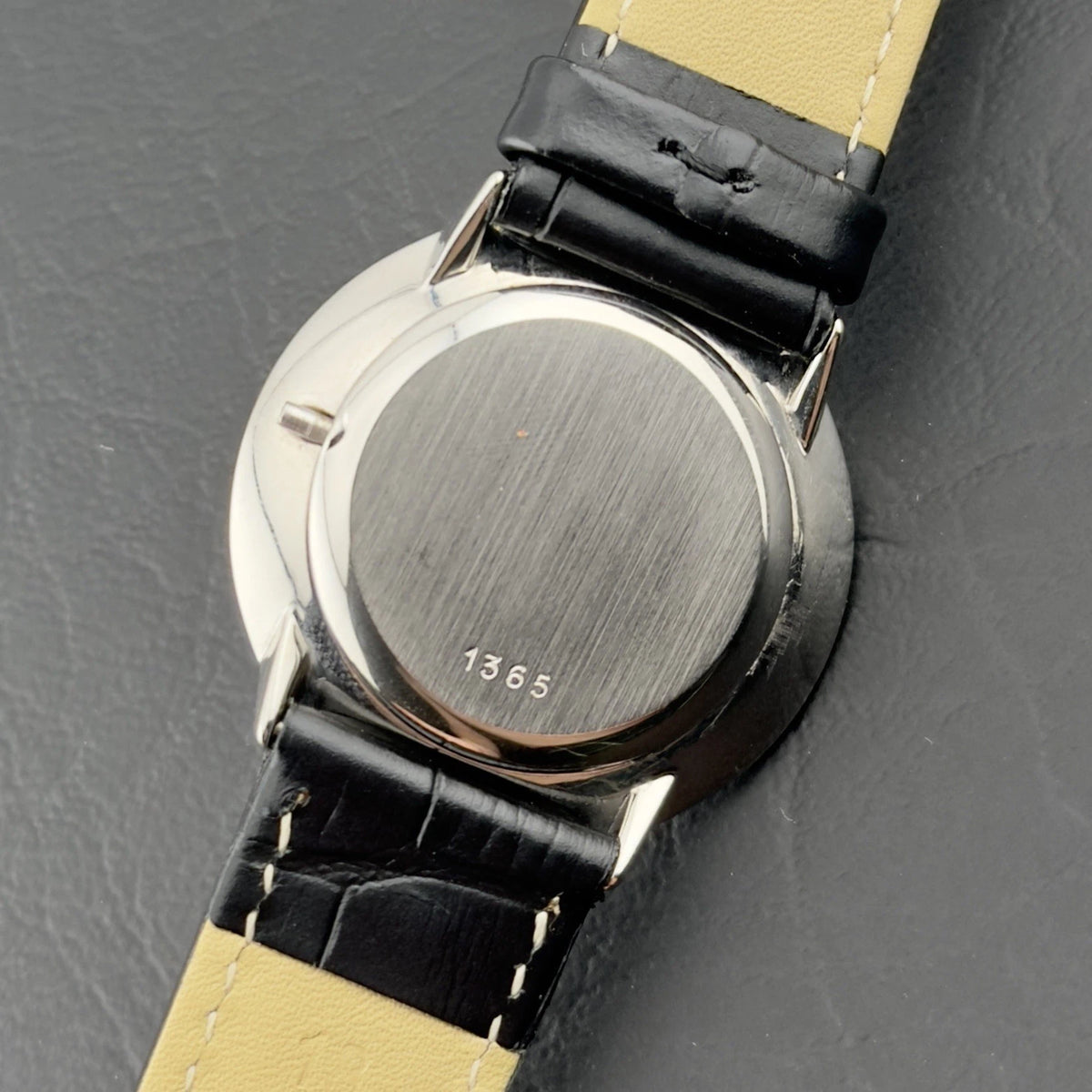 Vintage 1980s Omega De Ville - Black Roman Numeral Sector Dial