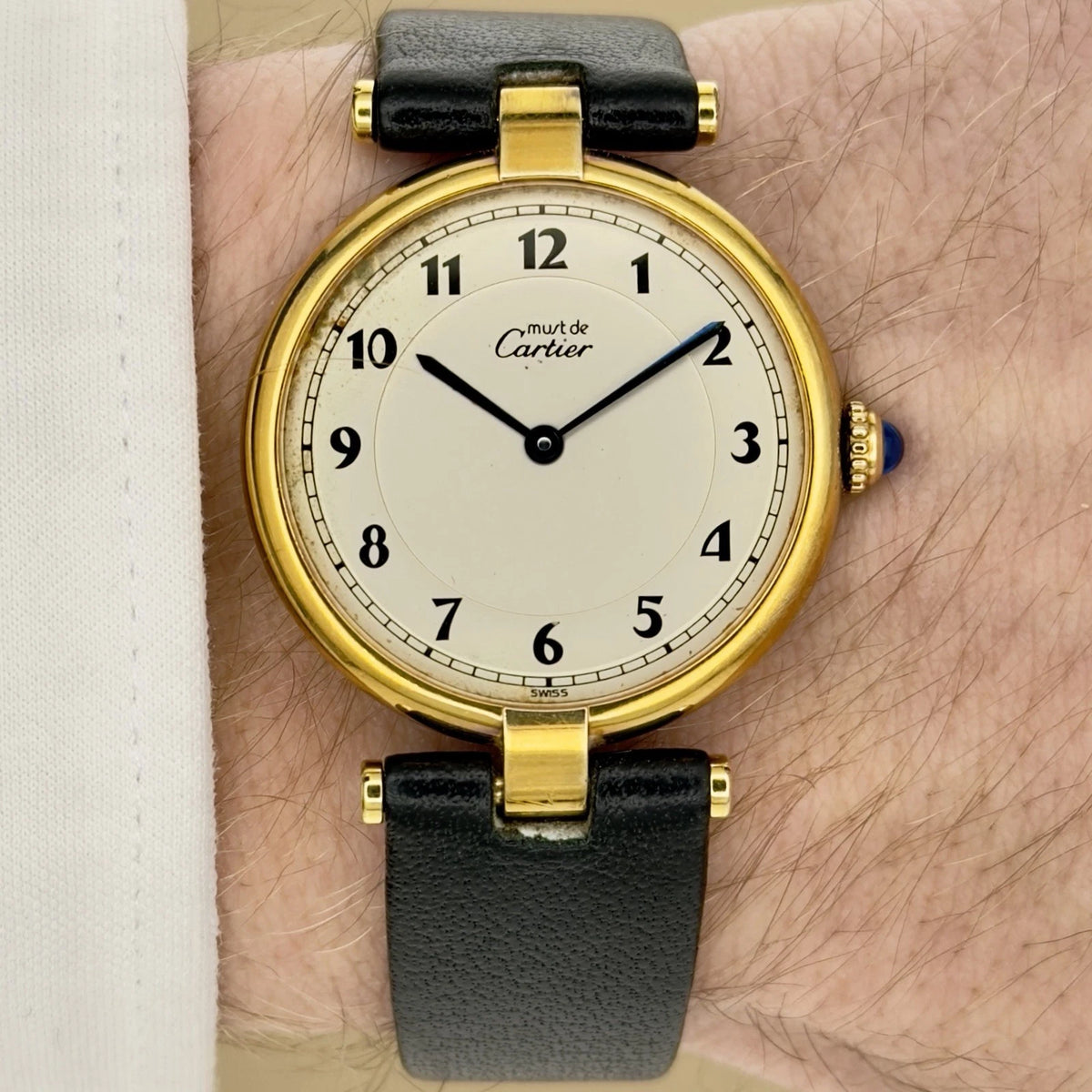 Vintage 1990s Cartier Must Vendome - Numeral Dial - Quartz - Ref. 590003
