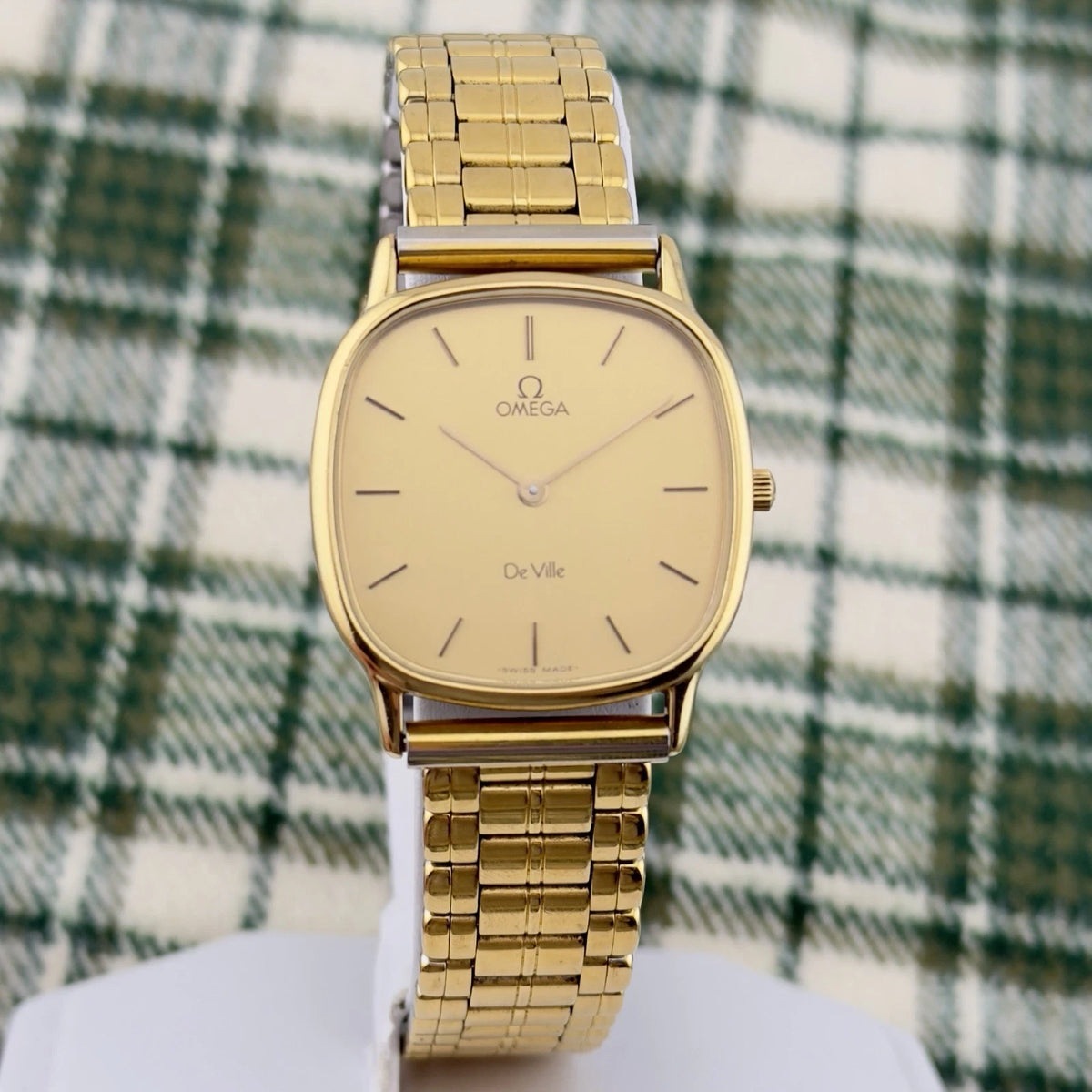 Vintage 1980s Omega De Ville Quartz - Gold Dial - Ref 191.0219